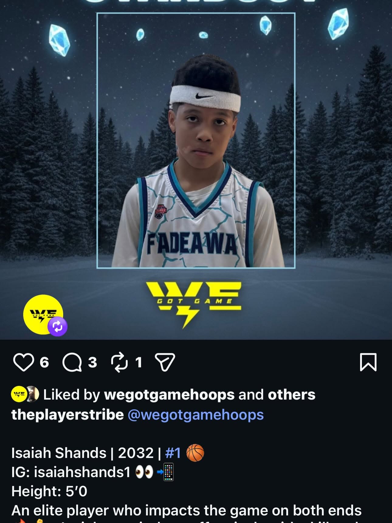 We Got Game - Standout Player : Isaiah Shands