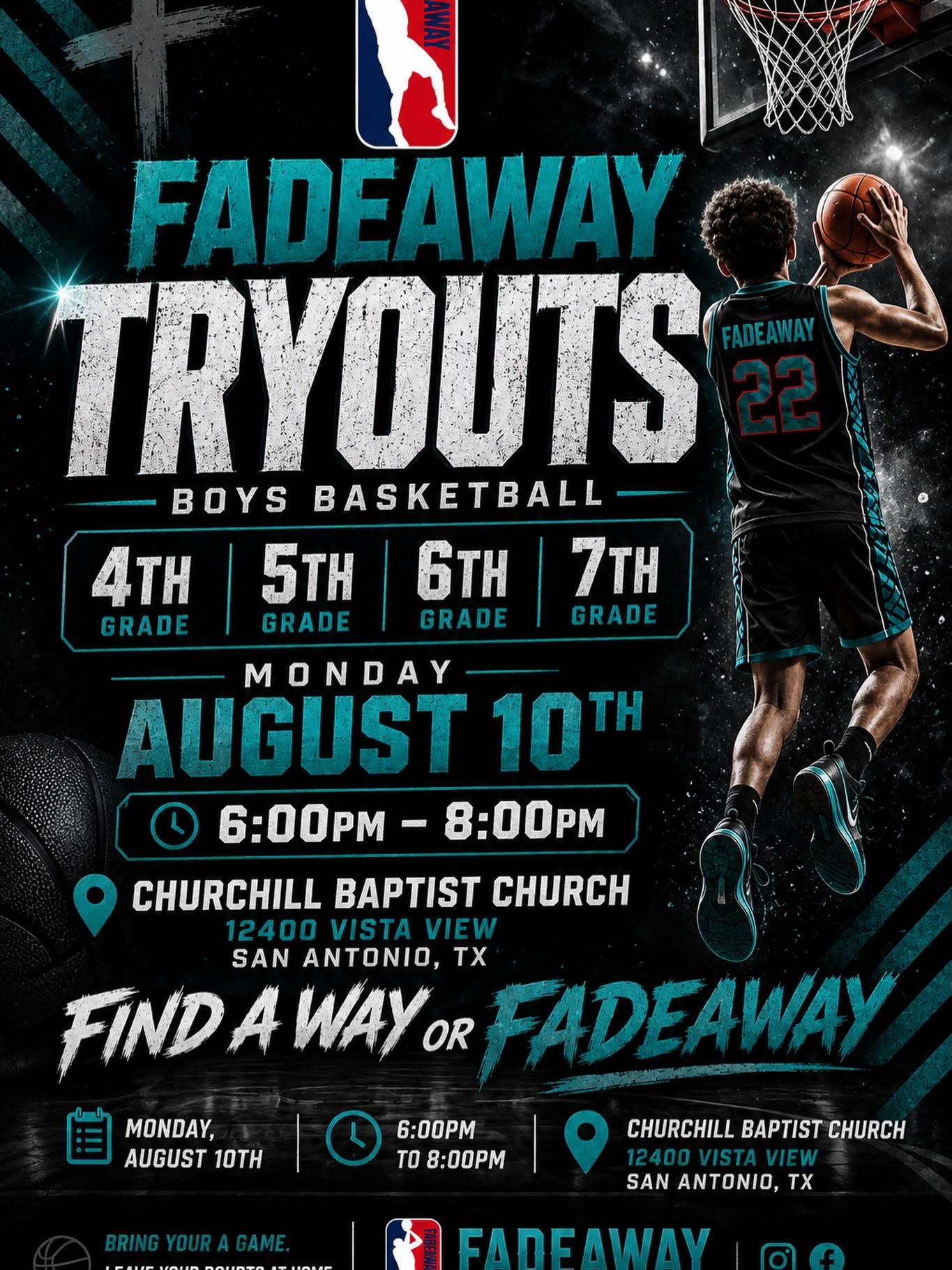Fadeaway Tryout!